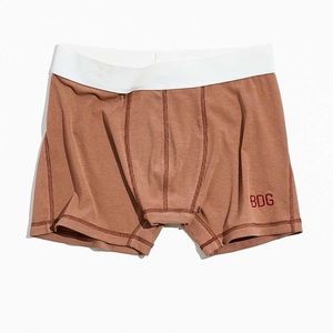 BDG Ribbed Boxer Briefs in Brown